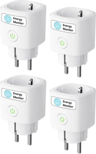 Prise connectée Meross Matter avec mesure de la consommation d’énergie, 4 pièces