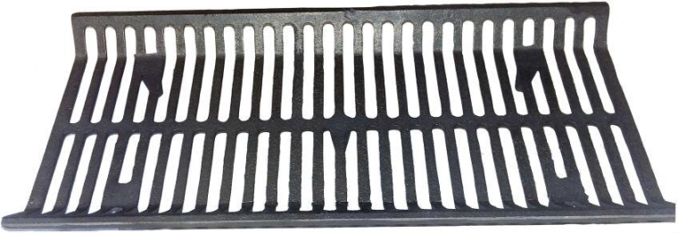 Grille panier en fonte pour cheminées et barbecues 222 × 483 mm