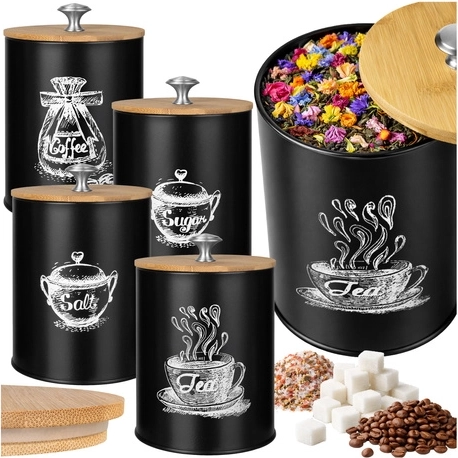 Boîtes de cuisine Ruhhy style loft 1,5 l - 4 pièces
