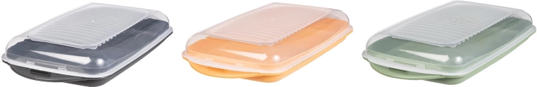 Boîte rectangulaire en plastique en polypropylène 21 × 11,5 × 3,5 cm