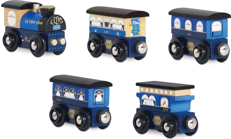 Train en bois Twilight avec ensemble de wagons Le Toy Van