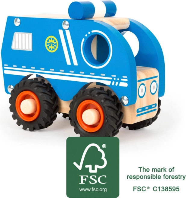 Small Foot voiture de police en bois