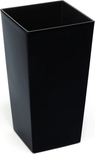 Cache-pot avec insert Finezja 14 × 14 cm noir