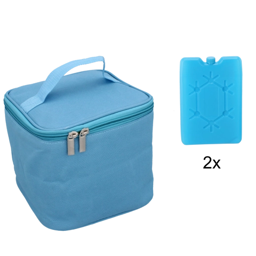 Sac isotherme 4 l bleu avec deux blocs réfrigérants