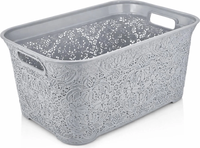 Panier à linge propre 35 l plastique clair