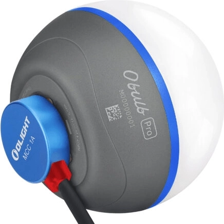 Olight Obulb Pro S lampe magnétique portable (grise) avec Bluetooth et RGB