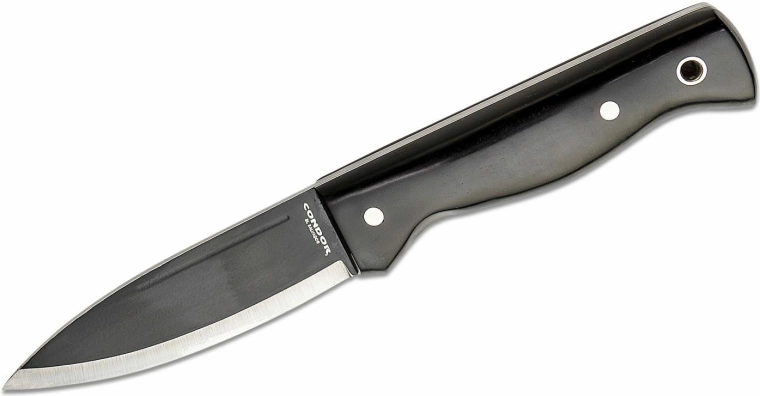 Couteau tactique d’extérieur Condor Darklore 11 cm avec Micarta noire et étui Kydex