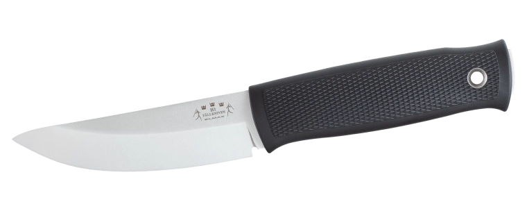 Fällkniven H1 Elmax couteau de chasse 10 cm, noir, Thermorun, étui Zytel