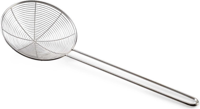 Passoire en acier inoxydable avec manche 14 cm