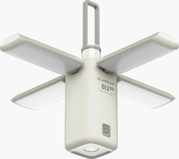 Klarus CL2 Pro White lampe de camping 750 lm avec panneaux orientables et powerbank