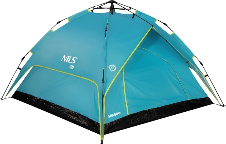 Tente automatique NILS Camp Shadow 2-en-1, bleue (pour 3 personnes)