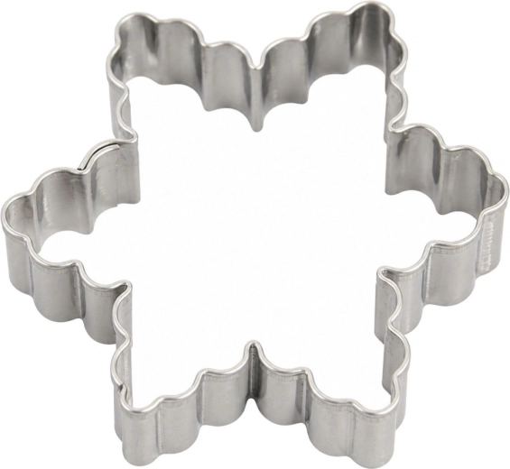 Emporte-pièce en acier inoxydable, étoile ondulée, 6 cm