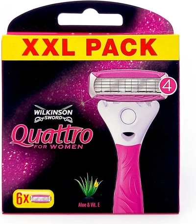 Wilkinson Quattro for Women têtes de rasoir de rechange 6 pcs