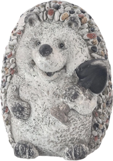 Hérisson en céramique avec motif pierre EBI 22 × 19 × 28 cm