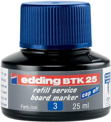 Encre Edding BTK 25 bleue – recharge pour marqueurs pour tableau blanc