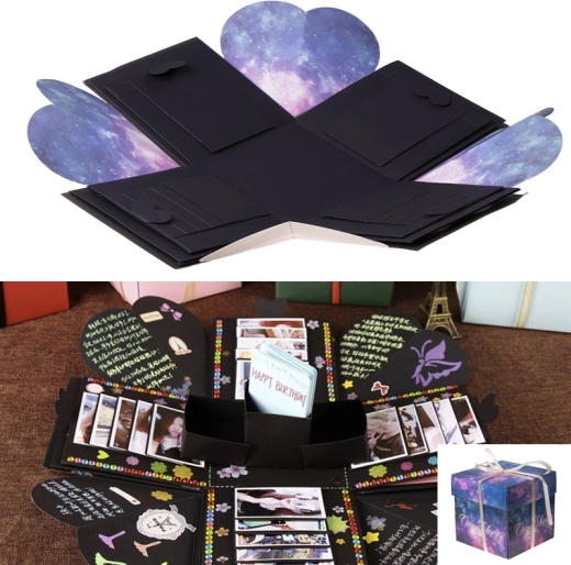 Boîte à photos comme cadeau DIY - Cosmos