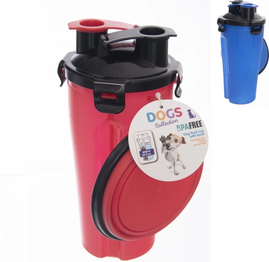 Ensemble gamelle et gobelet pour chien en polypropylène