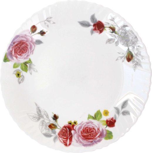 Assiette de table Julia 26 cm en verre opalin
