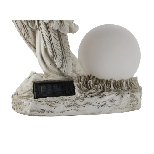 Statuette décorative LED d’ange avec boule lumineuse