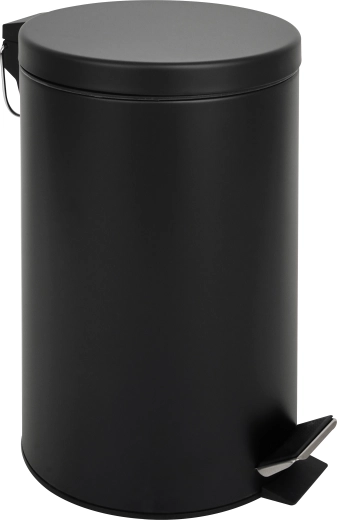 Poubelle à pédale 20 L – acier inoxydable noir