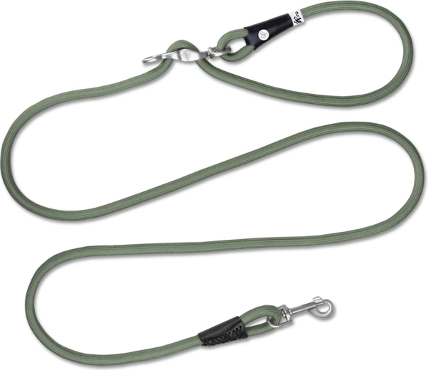 Laisse réglable en nylon Curli pour chiens Vario Comfort Moss L