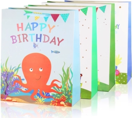 Sac cadeau animaux 24 cm x 18 cm