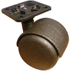 Roulettes de meuble A40 × D45 (lot de 4 pièces)