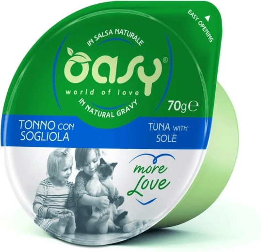 Oasy More Love pâtée pour chats thon avec plie 70 g
