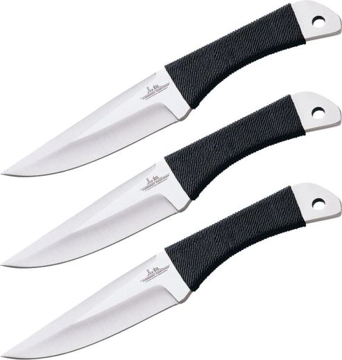 Hibben Cord Grip Thrower – set de trois couteaux de lancer, grand