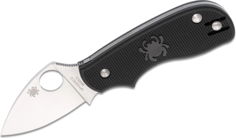 Spyderco Squeak Lightweight couteau de poche pliant 5,1 cm noir FRN