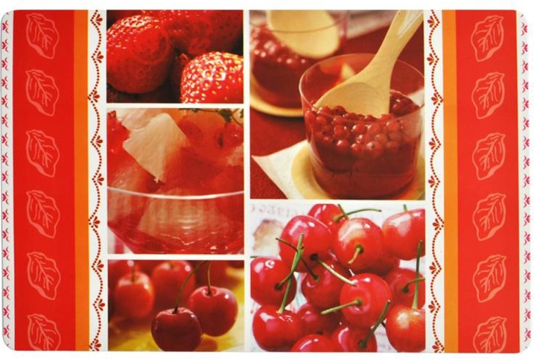 Set de table en plastique TORO avec motif fruits 43 × 28 cm, assortiment de motifs