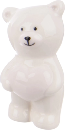 Figurine décorative en porcelaine ours blanc