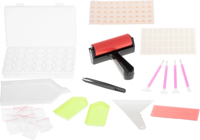 Ensemble d'accessoires pour peinture au diamant 32 pièces
