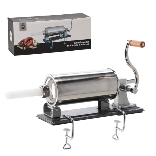 Poussoir à saucisses manuel sur plaque 4 l en acier inoxydable