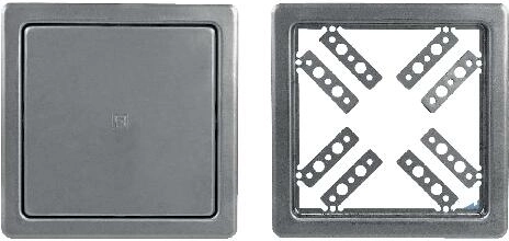 Trappe de baignoire 200 × 200 mm en acier inoxydable