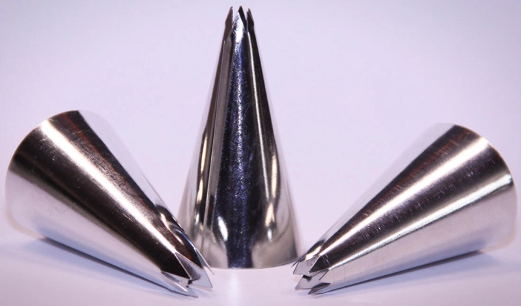 Set de petites douilles dentelées, nº 5, 3 pcs, tôle étamée