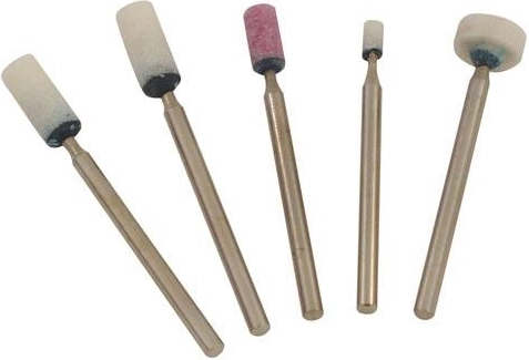 Set de petites meules pour perceuse, 5 pièces