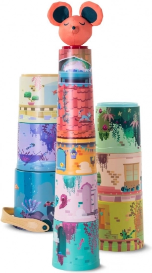 Pyramide de gobelets - Château magique