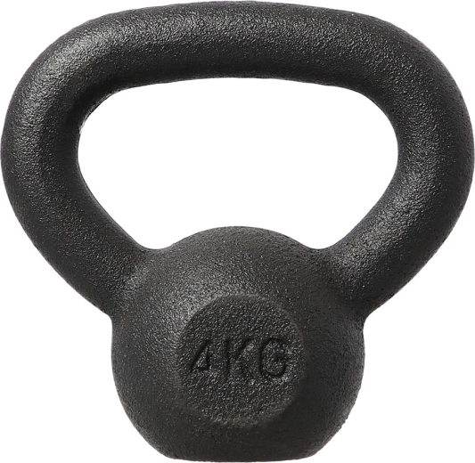 Kettlebell en fonte HMS 4 kg, noir