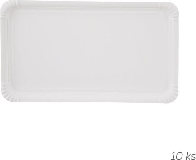 Plateaux en papier jetables 33 × 19 cm, 10 pièces