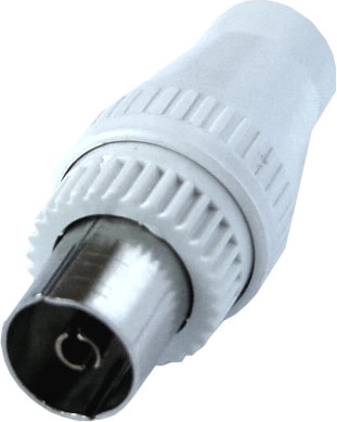 Solight prises coaxiales d’antenne droites, type Italie, 10 pièces