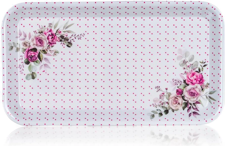 Plateau en mélamine ROSE 29,5 × 16,5 cm