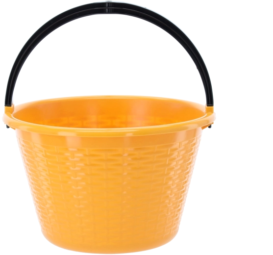 Seau rond en plastique 15 l avec poignée solide
