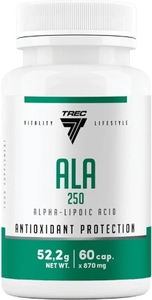Trec ALA 250 – acide alpha-lipoïque, 60 gélules