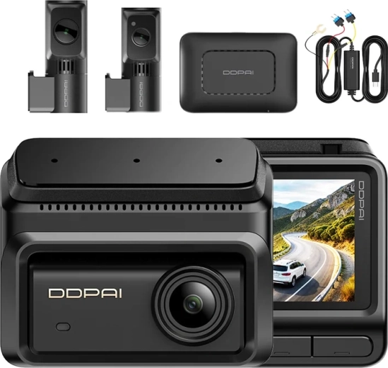 DDPAI Z90T caméra de tableau de bord 4K à trois canaux avec GPS