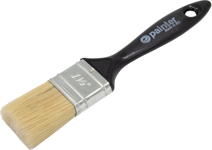 Pinceau plat 1,5" avec manche en plastique, 13 mm