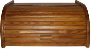 Boîte à pain en hêtre, teinte noyer clair 39 × 28 × 18 cm