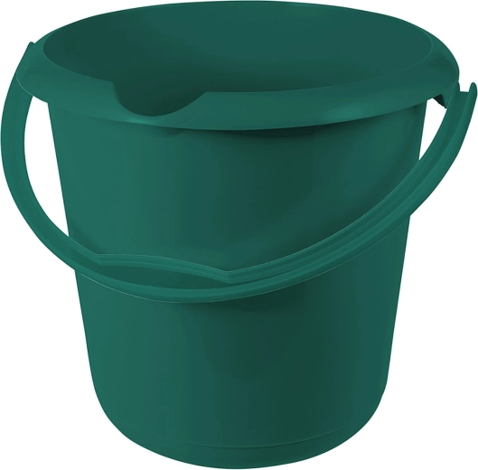 Seau en plastique 5 l avec graduation et bec verseur, assortiment de couleurs