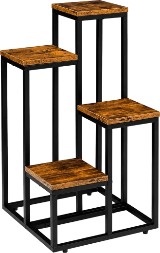 Support pour fleurs, métallique, 4 niveaux, 68 cm - 1 pièce