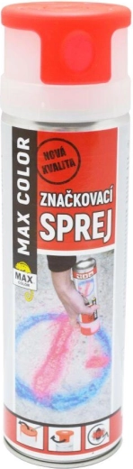 Spray de marquage fluorescent MAX COLOR 500 ml – Rouge fluorescent